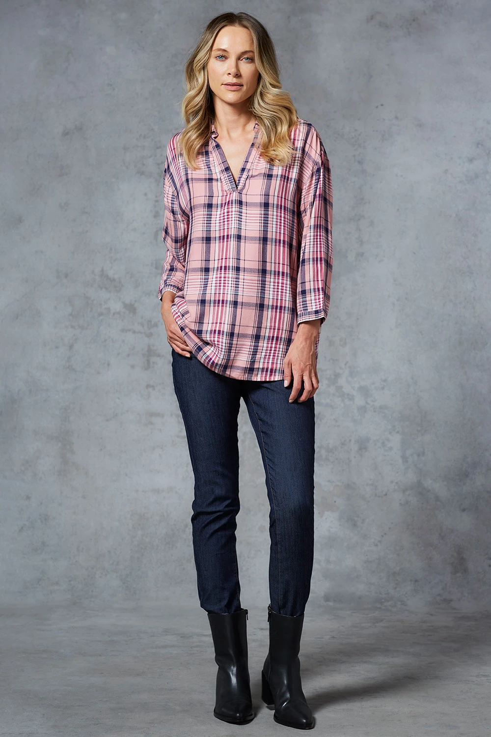 Check Overhead Collared Shirt 6 Check Overhead Collared Shirt - Image 4