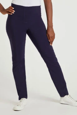 Slim Leg Elasticated Waist Trousers