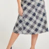 Check Soft Touch Panelled Skirt -Mod Vanta Sales Store 900228033 alt3