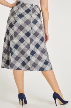 Check Soft Touch Panelled Skirt 11 Check Soft Touch Panelled Skirt -Mod Vanta Sales Store 900228033 alt5