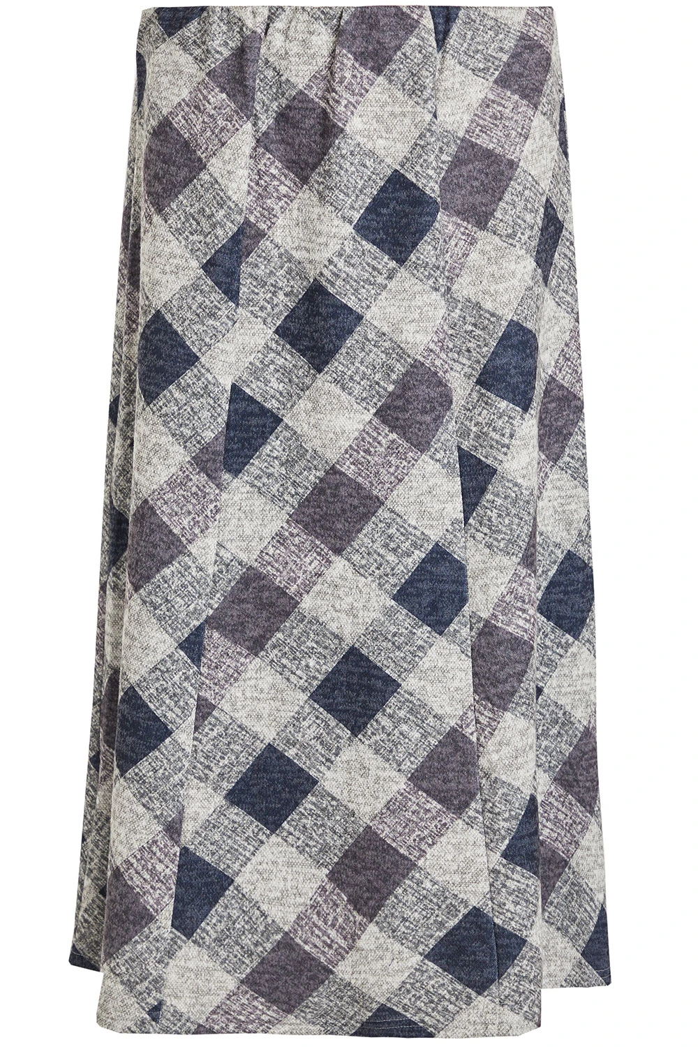 Check Soft Touch Panelled Skirt 4 Check Soft Touch Panelled Skirt - Image 2