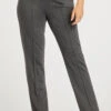 Wide Leg Textured Trousers