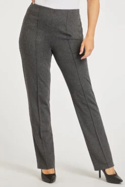 Wide Leg Textured Trousers