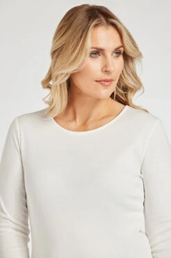 Long Sleeve Scoop Neck Plain T-Shirt -Mod Vanta Sales Store 900249044 alt5