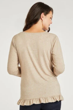 3/4 Sleeve Sequin Dragonfly V Neck Top -Mod Vanta Sales Store 900264952 alt5