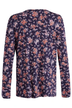 Long Sleeve Lace Detail Floral Top -Mod Vanta Sales Store 900265553 alt2