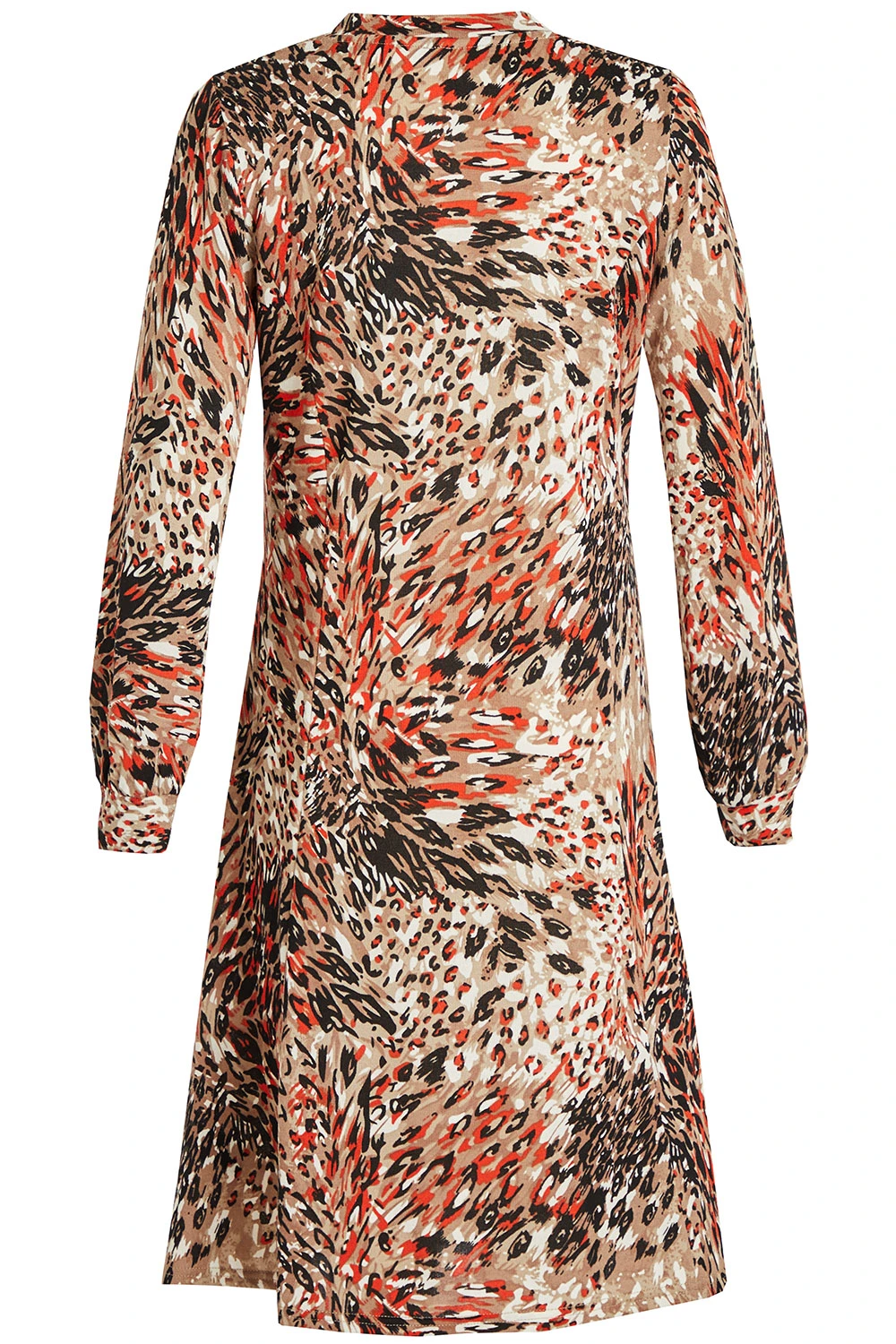 Rust Animal Print Soft Touch Dress 5 Rust Animal Print Soft Touch Dress - Image 3