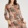 Rust Animal Print Soft Touch Dress -Mod Vanta Sales Store 900268073 alt3