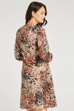 Rust Animal Print Soft Touch Dress 12 Rust Animal Print Soft Touch Dress -Mod Vanta Sales Store 900268073 alt5