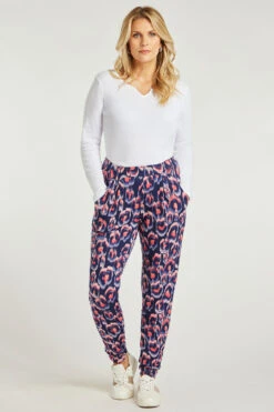 Animal Print Jersey Harem Pants -Mod Vanta Sales Store 900285353 alt11