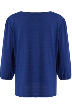 3/4 Sleeve Textured Plain Top -Mod Vanta Sales Store 900286053 alt2