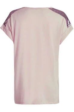 Floral Leaf Top With Sequin Shoulder Detail -Mod Vanta Sales Store 900286263 alt2