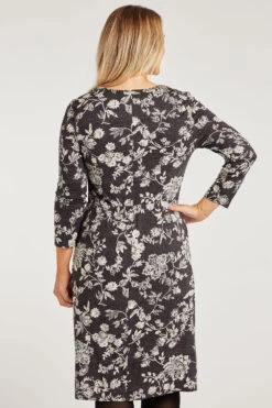 Floral Jersey Dress With Pockets -Mod Vanta Sales Store 900287315 alt51