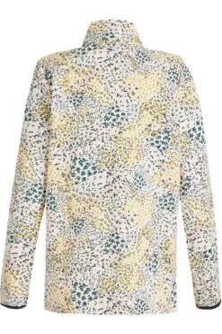 Long Sleeve Ditsy Zip Funnel Top -Mod Vanta Sales Store 900288944 alt2