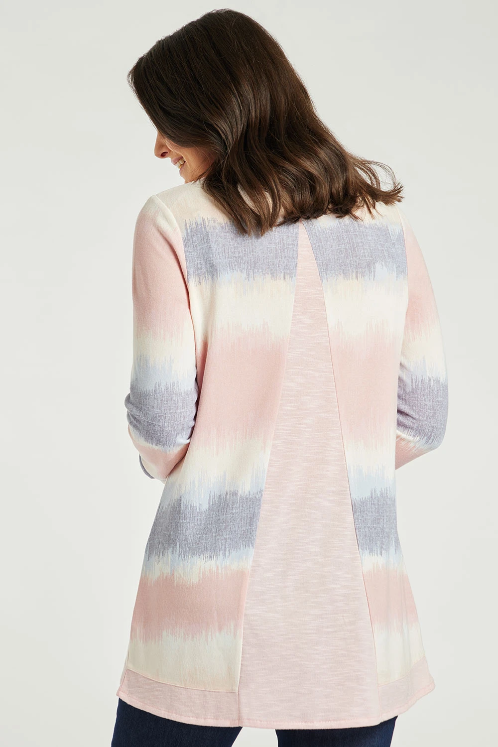 Long Sleeve Striped Soft Touch Tunic 10 Long Sleeve Striped Soft Touch Tunic - Image 8