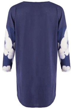 3/4 Sleeve Large Floral Print Soft Touch Tunic 12 3/4 Sleeve Large Floral Print Soft Touch Tunic -Mod Vanta Sales Store 900289253 alt2