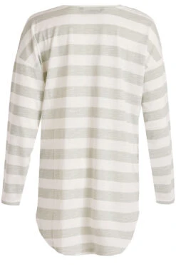 Long Sleeve Printed Stripe T-Shirt -Mod Vanta Sales Store 900290177 alt2