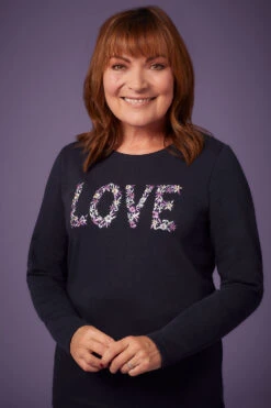 Long Sleeve Embroidered Love Sweatshirt