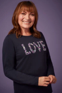 Long Sleeve Embroidered Love Sweatshirt -Mod Vanta Sales Store 9002906202