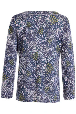 Long Sleeve Ditsy Patchwork Blouse -Mod Vanta Sales Store 900292553 alt2