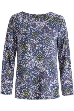 Long Sleeve Ditsy Patchwork Blouse -Mod Vanta Sales Store 900292553 default