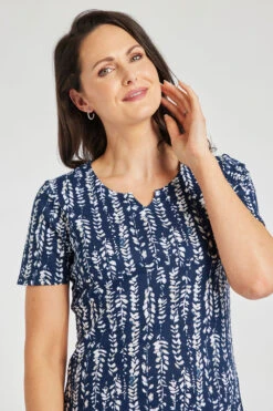 Short Sleeve Wild Seed Print Notch Neck T-Shirt -Mod Vanta Sales Store 900294453 alt5