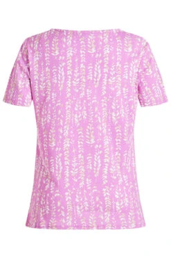 Short Sleeve Wild Seed Printed Square Neck Top -Mod Vanta Sales Store 900295363 alt2