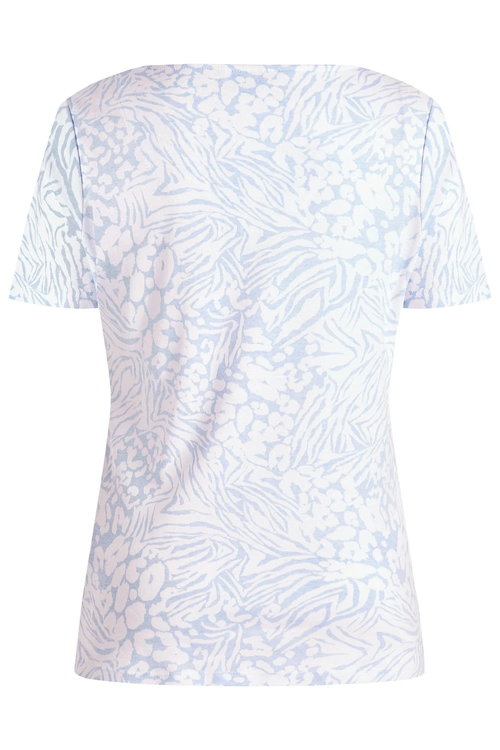 Short Sleeve Mono Animal Print Square Neck Top 5 Short Sleeve Mono Animal Print Square Neck Top - Image 3