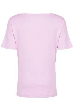 Short Sleeve Flower Placement Print Top With Boat Neckline -Mod Vanta Sales Store 900298641 alt2