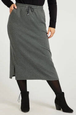 Plain Brushback Fabric Skirt