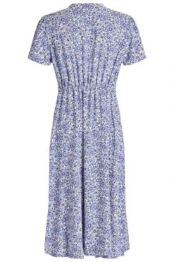 Daisy Print Tea Dress With Shirred Shoulder Detail -Mod Vanta Sales Store 900308393 alt2