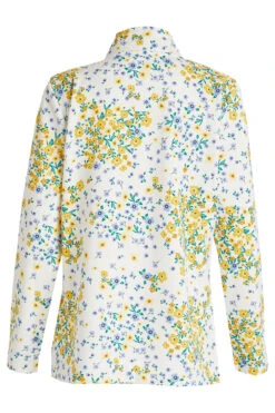 Long Sleeve Floral Print Funnel Neck Sweatshirt -Mod Vanta Sales Store 900308845 alt2