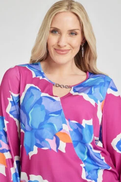 Long Sleeve Abstract Flower Wrap Top 19 Long Sleeve Abstract Flower Wrap Top -Mod Vanta Sales Store 900309663 alt61