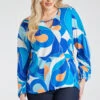 Long Sleeve Geo Swirl Wrap Top -Mod Vanta Sales Store 900309709 alt31