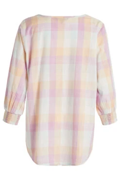 3/4 Sleeve Pintuck Multi Check Shirt -Mod Vanta Sales Store 900310463 alt2