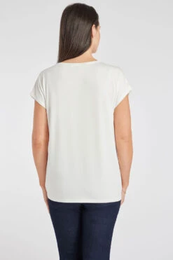 Short Sleeve Woven Palm Design Top 11 Short Sleeve Woven Palm Design Top -Mod Vanta Sales Store 900310744 alt4