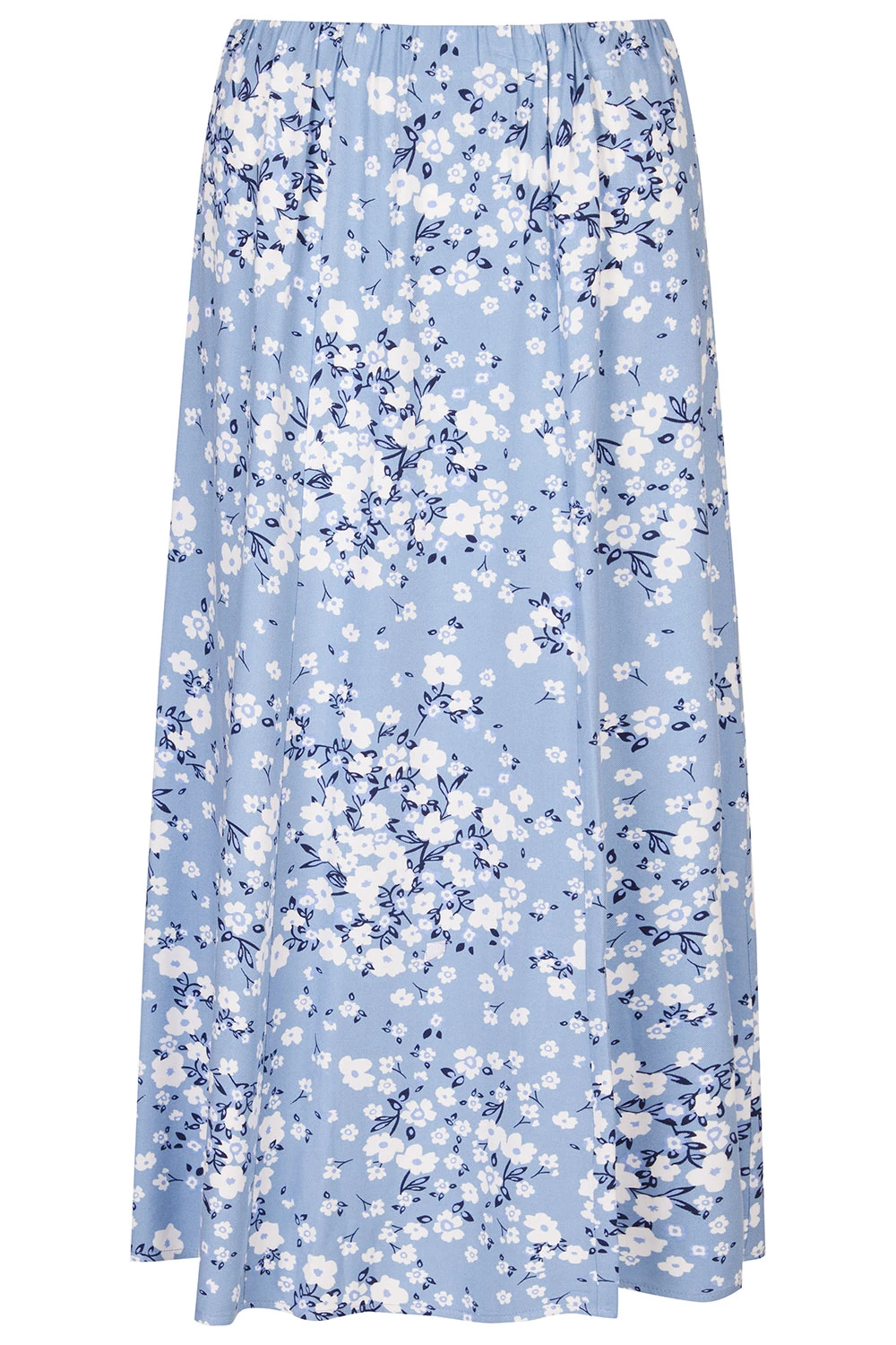 Floral Print Chambray Skirt 4 Floral Print Chambray Skirt - Image 2