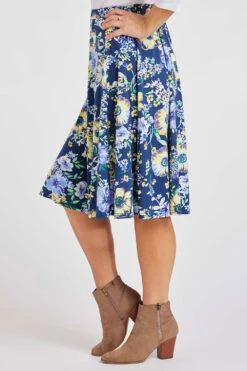 Large Floral Print Midi Skirt -Mod Vanta Sales Store 900311153 alt41