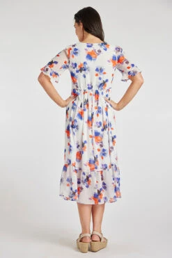 Watercolour Floral Chiffon Tea Dress -Mod Vanta Sales Store 900312093 alt4