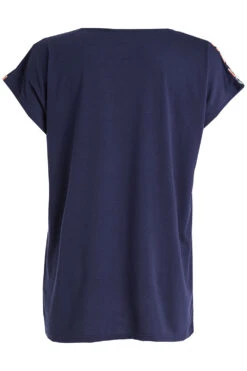 Short Sleeve Trailing Floral Design Top -Mod Vanta Sales Store 900313453 alt2