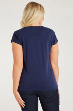 Short Sleeve Trailing Floral Design Top -Mod Vanta Sales Store 900313453 alt5