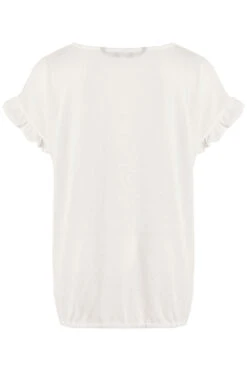 Short Frill Sleeve Embroidered Floral Print Top -Mod Vanta Sales Store 900313544 alt2