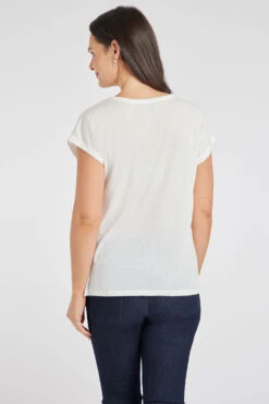 Short Sleeve Large Floral Print Top 11 Short Sleeve Large Floral Print Top -Mod Vanta Sales Store 900314044 alt4