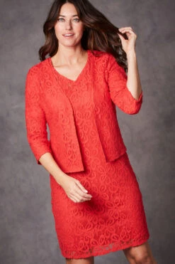 3/4 Sleeve Lace Cover Up