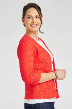 3/4 Sleeve Lace Cover Up -Mod Vanta Sales Store 900314321 alt3