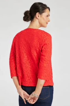 3/4 Sleeve Lace Cover Up -Mod Vanta Sales Store 900314321 alt4