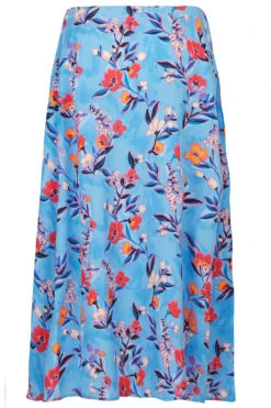 Floral Print Button Through Skirt -Mod Vanta Sales Store 900315160 alt2