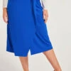 Plain Skirt With Knot Detail