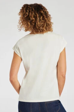 Short Sleeve Embroidered Floral Shoulder Detail Top 10 Short Sleeve Embroidered Floral Shoulder Detail Top -Mod Vanta Sales Store 900322344 alt4