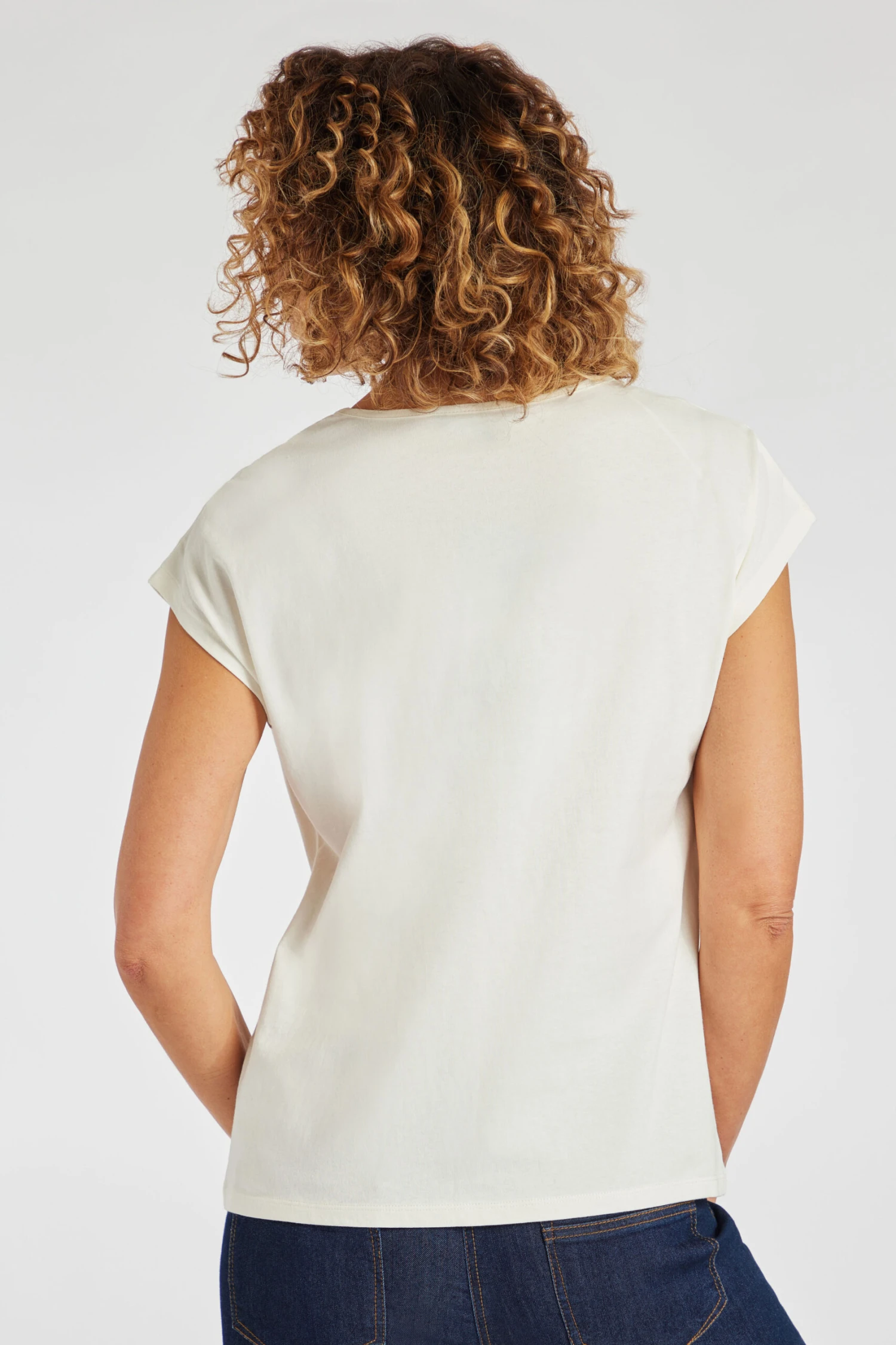 Short Sleeve Embroidered Floral Shoulder Detail Top 5 Short Sleeve Embroidered Floral Shoulder Detail Top - Image 4